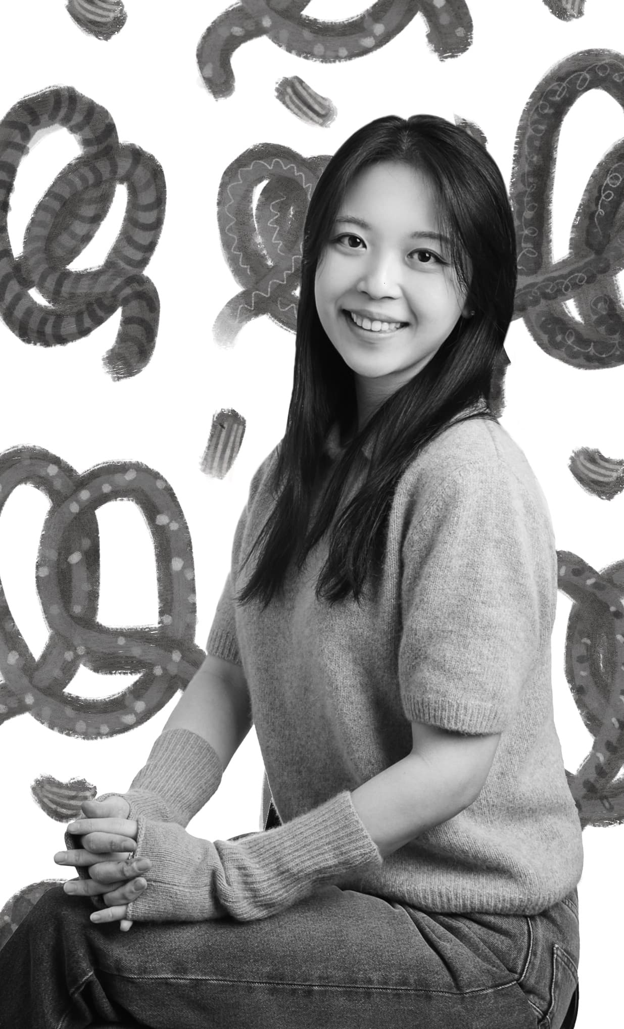 은은은, 흑백 일러스트로 전하는 편안함의 미학