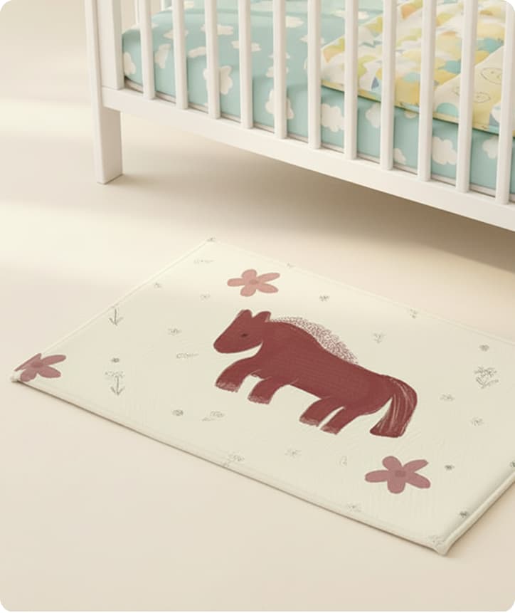 2026 flower & horse 발매트