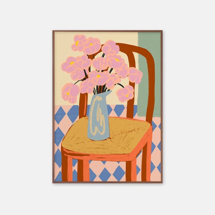 FLOWERS ON A CHAIR 포스터